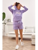 Purple tracksuit set with shorts 1840 - Online store - Boutique